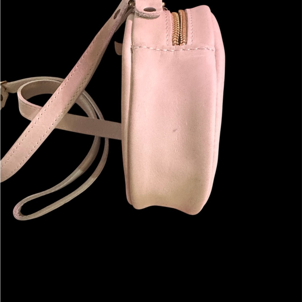 Portland Leather Beluga Small Circle Gray Bag - Picture 8 of 10